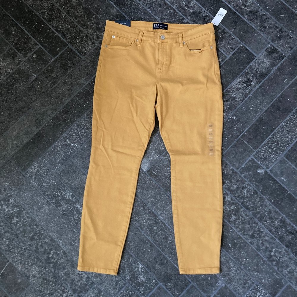 NEW GAP Yellow jeggings size 10